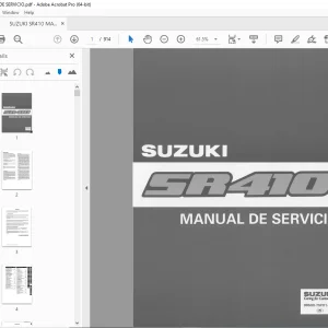 SUZUKI SR410 MANUAL DE SERVICIO - PDF DOWNLOAD