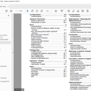 SUZUKI SWIFT RS413 RS415 SZERVIZKONYV VOL 1&2 - PDF DOWNLOAD