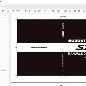 SUZUKI SX4 RW415 RW416 MANUALE DI ASSISTENZA VOL 1&2 - PDF DOWNLOAD