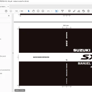 SUZUKI SX4 RW415 RW416 MANUEL D'ENTRETIEN VOL 1&2 - PDF DOWNLOAD