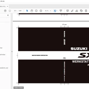 SUZUKI SX4 RW415 RW416 WERKSTATT-HANDBUCH VOL 1&2  - PDF DOWNLOAD