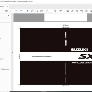 SUZUKI SX4 RW416D AANVULLENDE ONDERHOUDSHANDLEIDING - PDF DOWNLOAD
