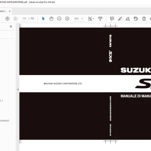 SUZUKI SX4 RW416D MANUALE DI MANUTENZIONE SUPPLEMENTARE - PDF DOWNLOAD