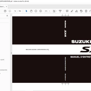 SUZUKI SX4 RW416D MANUEL D’ENTRETIEN SUPPLEMENTAIRE - PDF DOWNLOAD