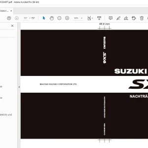 SUZUKI SX4 RW416D NACHTRÄGLICHE SERVICEHEFT - PDF DOWNLOAD