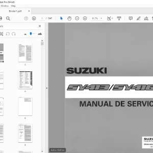 SUZUKI SY413 SY416 MANUAL DE SERVICIO - PDF DOWNLOAD