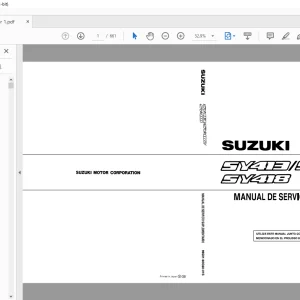 SUZUKI SY413 SY416 SY418 MANUAL DE SERVICIO SUPLEMENTARIO - PDF DOWNLOAD