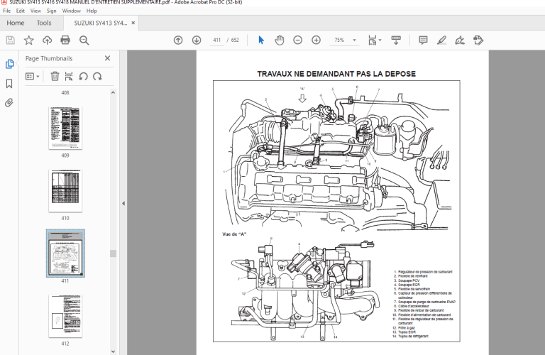 SUZUKI SY413 SY416 SY418 MANUEL D