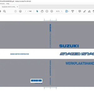 SUZUKI SY413 SY416 WERKPLAATSHANDBOEK - PDF DOWNLOAD