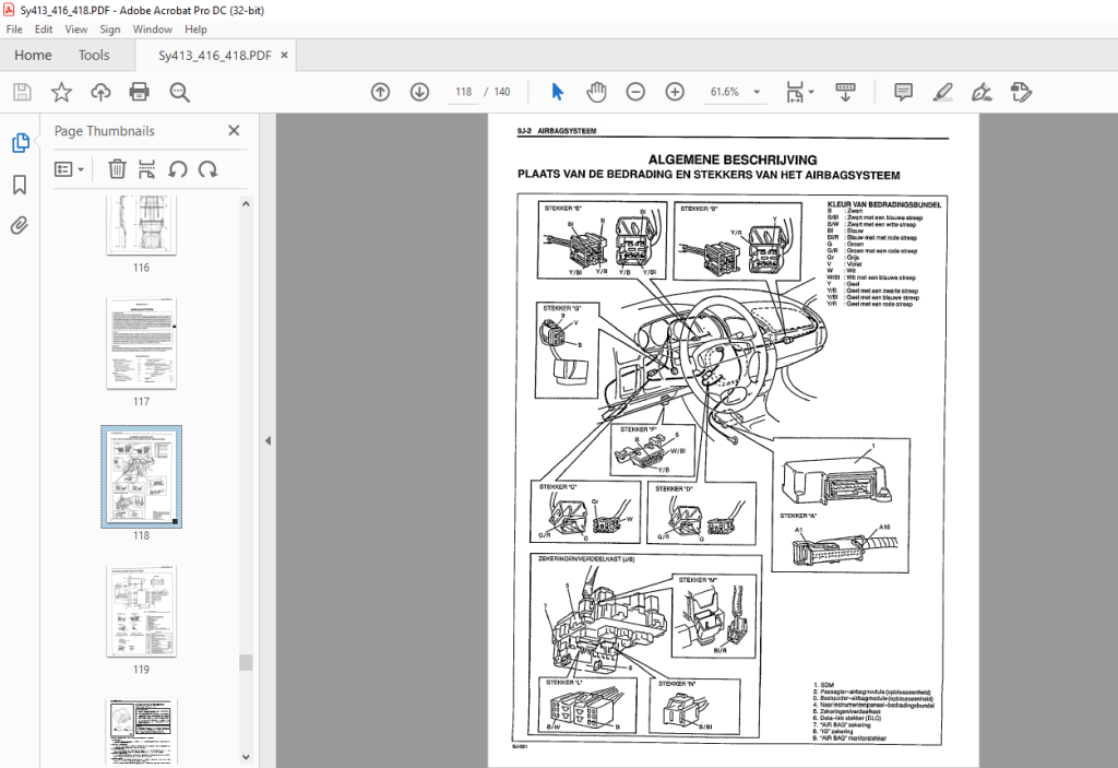 SUZUKI SY416 SY418 WERKPLAATSHANDBOEK SUPPLEMENT VOOR WAGON - PDF ...