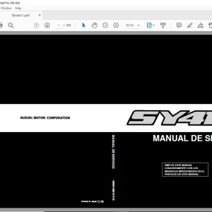 SUZUKI SY419 MANUAL DE SERVICIO - PDF DOWNLOAD