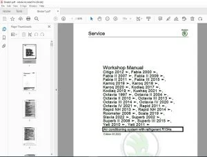 Skoda Fabia II 54 Workshop Manual - PDF DOWNLOAD