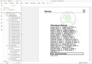 Skoda Fabia IV [PJ] Workshop Manual - PDF DOWNLOAD