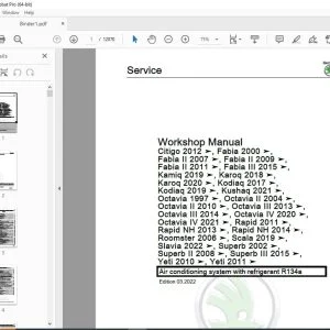 Skoda Kamiq NW4 Workshop Manual - PDF DOWNLOAD