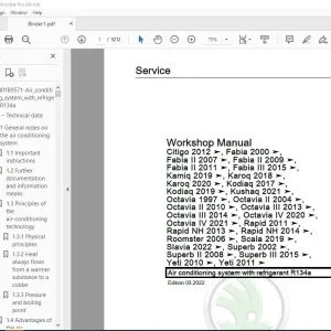 Skoda Superb 3U 3U4 Workshop Manual - PDF DOWNLOAD