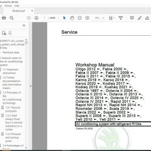 Skoda Yeti 5L, 67 Workshop Manual - PDF DOWNLOAD
