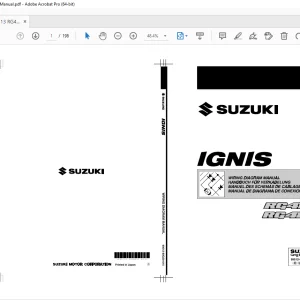 Suzuki RG413 RG415 ignis Wiring Diagram Manual - PDF DOWNLOAD