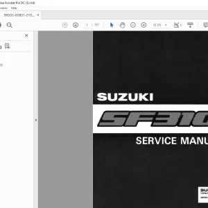 Suzuki SF310 Service Manual - PDF DOWNLOAD