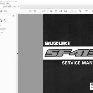 Suzuki SF413 Service Manual - PDF DOWNLOAD