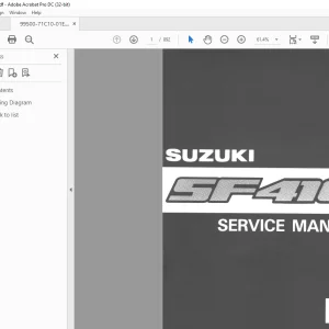 Suzuki SF416 Service Manual - PDF DOWNLOAD