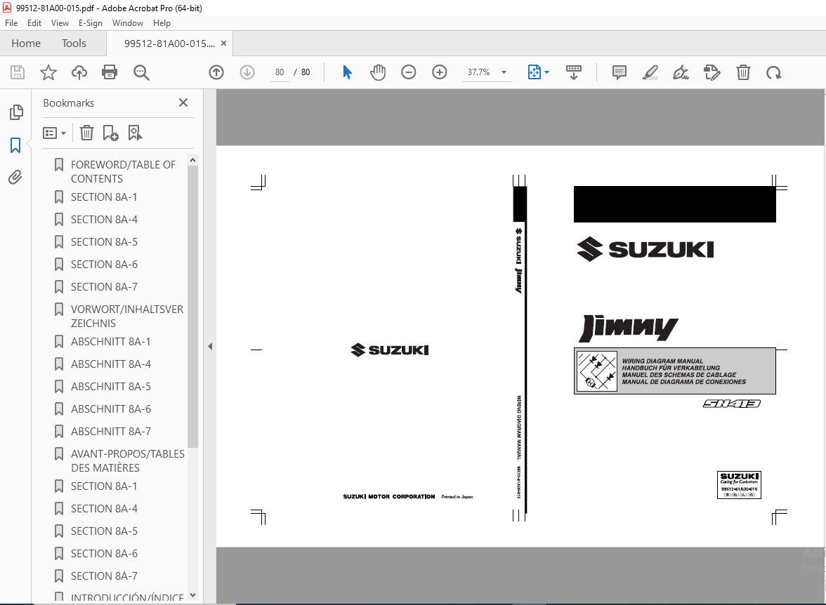 Suzuki SN413 Jimny Wiring Diagram Manual PDF DOWNLOAD HeyDownloads