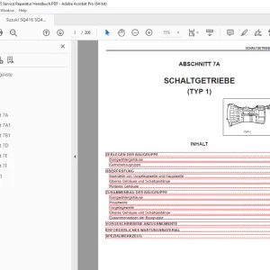 Suzuki SQ416 SQ420 SQ625 Werkstatt handbuch - PDF DOWNLOAD