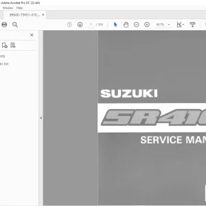 Suzuki SR410 Service Manual - PDF DOWNLOAD