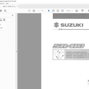 Suzuki SR410 Wiring diagram Manual - PDF DOWNLOAD