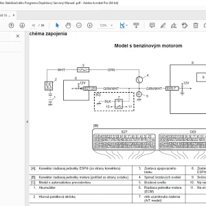 Suzuki SX4 RW416 RW419D Režim Elektronického Stabilizačného Programu Doplnkový Servisný Manuál - PDF DOWNLOAD