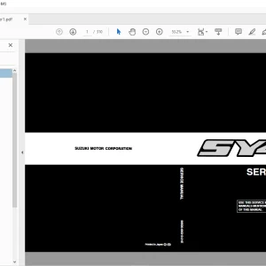 Suzuki SY419 Service Manual - PDF DOWNLOAD