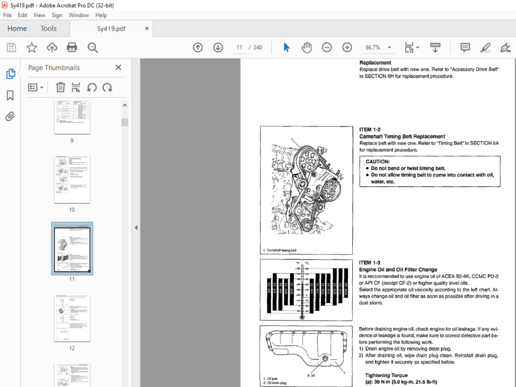 Suzuki SY419 Supplementary Service Manual PDF DOWNLOAD HeyDownloads