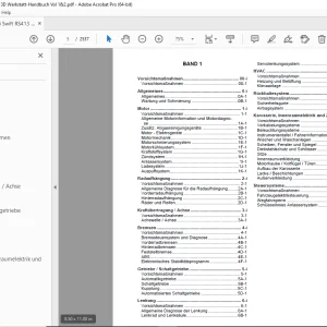 Suzuki Swift RS413 RS415 RS416 RS413D Werkstatt-Handbuch Vol 1&2 - PDF DOWNLOAD