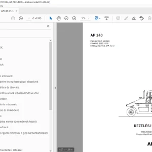 AMMANN AP 240 KEZELÉSI UTASÍTÁS 3001576 PDF