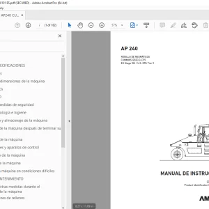 AMMANN AP 240 MANUAL DE INSTRUCCIONES 3001576 PDF