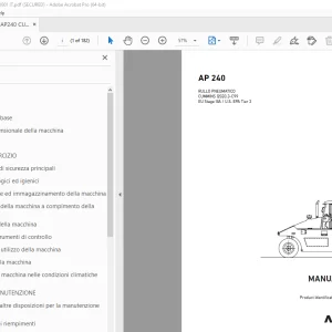 AMMANN AP 240 MANUALE D‘USO 3015688 PDF