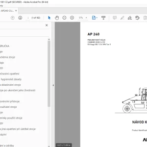 AMMANN AP 240 NÁVOD K OBSLUZE 3015688 PDF
