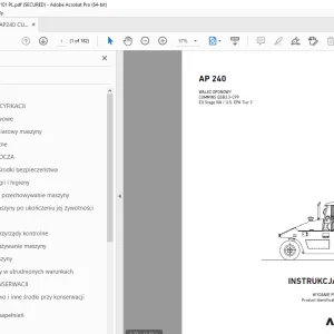 AMMANN AP 240 WALEC OPONOWY INSTRUKCJA OBSŁUGI 3001576 PDF