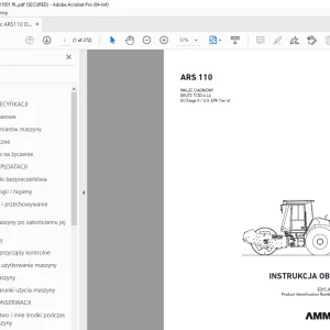 AMMANN ARS 110 INSTRUKCJA OBSŁUGI 3017996 PDF