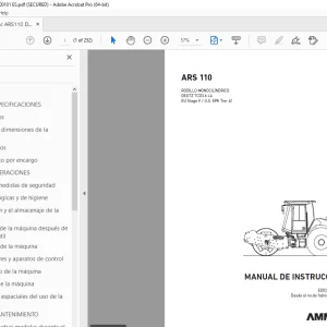 AMMANN ARS 110 MANUAL DE INSTRUCCIONES 2383020 PDF