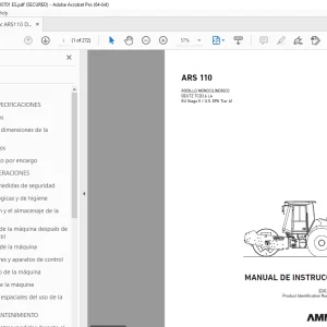 AMMANN ARS 110 MANUAL DE INSTRUCCIONES 3010627 PDF