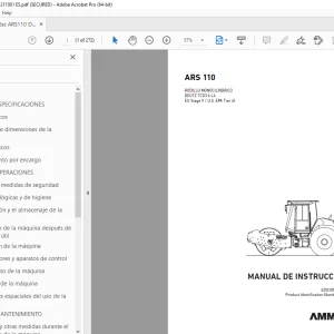AMMANN ARS 110 MANUAL DE INSTRUCCIONES 3017996 PDF
