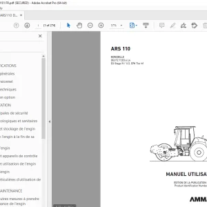AMMANN ARS 110 MANUEL UTILISATEUR 3022138 PDF