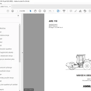 AMMANN ARS 110 NÁVOD K OBSLUZE 2383008 PDF