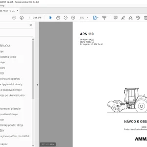 AMMANN ARS 110 NÁVOD K OBSLUZE 3022138 PDF