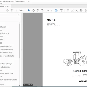 AMMANN ARS 110 NÁVOD K OBSLUZE 3036353 PDF