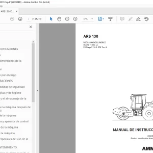 AMMANN ARS 130 MANUAL DE INSTRUCCIONES 3016550 PDF