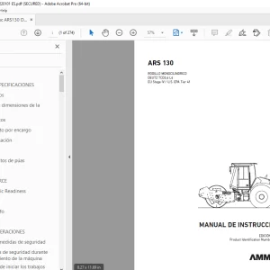 AMMANN ARS 130 MANUAL DE INSTRUCCIONES 3022277 PDF