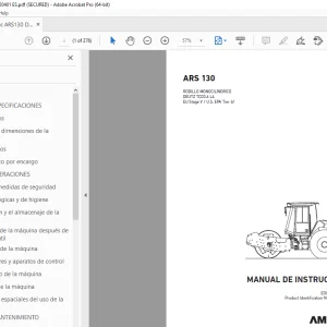 AMMANN ARS 130 MANUAL DE INSTRUCCIONES 3030691 PDF