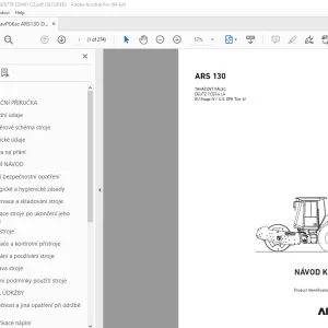 AMMANN ARS 130 NÁVOD K OBSLUZE 3028779 PDF