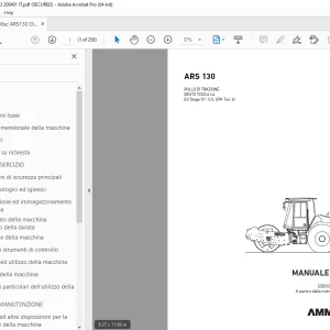 AMMANN ARS 130 RULLO DI TRAZIONE MANUALE D’USO 2373023 PDF